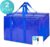 Damster XL opbergtassen – 2 stuks – big shopper met rits – waterdicht – blauw