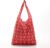 Eco Chic – Foldaway Shopper – A05RD – Red – Fleur de Lys*