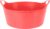 Excellent Houseware Flexibele emmer – rood – 15 liter – kunststof – 39 x 17 cm