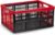 Forte Plastics boodschappen kratten opvouwbaar zwart/rood 48 x 35 x 24 cm