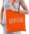 Glitter Queen katoenen tas oranje met steentjes/ rhinestones voor dames – EK/WK / Koningsdag – Glitter accessoires/ foute party outfit – kado / tasje / shopper