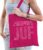 Glitter Super Juf katoenen tas roze met steentjes/ rhinestones voor dames – Lerares cadeau / verjaardag tassen – kado / tasje / shopper