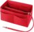 Handtas Organizer, Vilten Tas Organizer voor Dames, Handtas, Afneembare Zip Bag, Rood