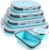 HI NATURE™ Vershoudbakjes set 4 stuks – Bewaarbakjes opvouwbaar – Diepvriesbakjes vierkant – Meal prep bakjes – Lunchbox set – Magnetron bakjes met deksel – BPA Vrij Siliconen…