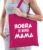 Hoera ik word mama – cadeau katoenen tas fuchsia roze voor dames – Cadeau aanstaande mama