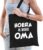 Hoera ik word oma – cadeau katoenen tas zwart voor dames – Cadeau aanstaande oma / grootmoeder