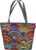 Holi Schoudertas met Zipper Dames Shopper Geschikt voor A4 Draagtas met Motief Rumba