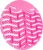 Hyscon Urinoirmat| Watermeloen Roze | Met antispat haartjes | 10 stuks