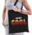 I am just cool katoenen tas zwart – tasje / shopper voor dames