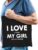 I love it when my girl lets me bowling katoenen tas – bowlen hobby tasje/ boodschappentas heren – Cadeau bowler