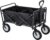 Inklapbare Station Wagon Outdoor All Terrain Trolley, Opvouwbare Handkar Handkar Tuin Trolley, Mesh Bekerhouder, Verstelbare Handgrepen, Stoffen Zak, 360° Rotatie van Voorwiel…