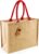 Jute Classic Shopper (Licht Bruin/Rood)