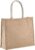 Jute naturel/beige shopper/boodschappen tas 42 cm – Stevige boodschappentassen/shopper bag