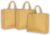 Jute Tas – 3 Stuks – Shopper – 40 x 15 x 35 – Strandartikelen beach bags / shoppers