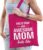 Kado tas This is what an awesome mom looks like fuchsia roze katoen – cadeau voor moeders