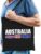 Katoenen Australie supporter tasje Australia zwart – 10 liter – Australische supporter cadeautas