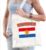 Katoenen Nederland supporter tasje Holland wit – 10 liter – Nederlandse supporter cadeautas