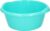 Kleine ronde afwasteil/afwasbak turquoise groen 3 liter 25 x 10,5 cm – Kunststof/plastic schoonmaakemmer/sopemmer teiltje