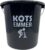 Kots emmer – 10 Liter – zwart – Kerstcadeau