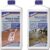 Lithofin MN Voordeelpakket – Wash en Clean & Glans en Schoon – NATUURSTEEN – 2 x 1L