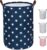 MAESON Wasmand met deksel – Opvouwbaar – Waterdicht – 72 L – Opbergmand kinderkamer – Blauw