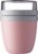 Mepal Lunchpot – 500 ml + 200 ml – Yoghurt en Muesli beker to go – Ellipse – Nordic pink