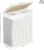 MIRA Home – Wasmand – Kledingmand – Wassorteerder – Laundry Basket – Bamboe – Wit – ‎51.5×31.5×60.5