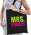 Mrs. perfect cadeau tas zwart voor dames cadeau katoenen tas zwart voor dames – kado tas / tasje / shopper