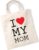 My MOM shopper | 10 Liter | Handtas | Strandtas | Tas | Cadeau | Gift | Verjaardag | Cadeau | Moederdag | Moeder | Dag | Moederdagcadeau| Print | Bedrukking | 40 x 40 CM