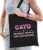 Naam cadeau Cato – The woman, The myth the supergirl katoenen tas – Boodschappentas verjaardag/ moeder/ collega/ vriendin