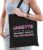 Naam cadeau Janette – The woman, The myth the supergirl katoenen tas – Boodschappentas verjaardag/ moeder/ collega/ vriendin