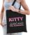 Naam cadeau Kitty – The woman, The myth the supergirl katoenen tas – Boodschappentas verjaardag/ moeder/ collega/ vriendin