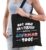 Not only am I perfect but im American too katoenen kado tas – zwart voor dames – Amerika / Verenigde Staten / USA – cadeau tas