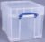 Opbergbox Really Useful 35 liter 480x390x345 mm transparant wit