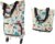 Opvouwbare Boodschappentrolley 3-in-1, BoodschappenTas met Wielen Trolley Vrolijke Cartoon Print