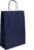 Papieren Draagtassen – Donkerblauw – 18+8×25 – Gedraaide grepen – 50 Stuks