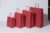 Papieren Draagtassen Rood 320+120x410mm – 50 st