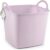 Plasticforte Kuip/emmer/wasmand – flexibel – roze – 27 liter – vierkant – kunststof – 36 x 34 x 37 cm