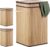 Relaxdays 3x wasmand bamboe – wasbox opvouwbaar – 70L – vierkant – 63x36x36 cm – natuur