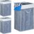 Relaxdays 3x wasmand bamboe – wasbox opvouwbaar – 80 L – 65,5 x 43,5 x 33,5 cm – grijs