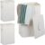 Relaxdays 3x wasmand bamboe – wasbox opvouwbaar – 80 L – 65,5 x 43,5 x 33,5 cm – wit