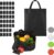 Relaxdays 40x boodschappentas – stoffen tas – effen gekleurd opvouwbaar – 50×40 – zwart