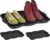 Relaxdays schoenen lekbak – set van 3 – met profiel – 48 x 34 cm – afdruipbak – kunststof