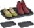 Relaxdays schoenen lekbak – set van 3 – met profiel – 48×34 cm – voor 2 paar – kunststof