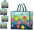 Set van 4 boodschappentassen herbruikbare vlinders bloemen boodschappentas grote wasbare opvouwbare dames