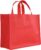 Shopper Bag – 10 stuks – Rood – 32 x 25 x 12cm – Non Woven – Shopper tas