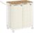 Signature Home Wasmand 110 L – Wasmand met wielen -Wasmand met deksel – waszak afneembaar – 2 binnenzakken – naturel beige-crème wit – 57 x 33 x 65 cm