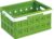 Sunware – Square vouwkrat met handgreep 24L groen – 43,5 x 31 x 21,3 cm