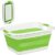 Synx Tools Wasmand Opvouwbaar Groen Siliconen Emmer met gaten / Wasmand-Ruimtebesparende Wasemmer- Opbergmand -Inklapbare Teil Voor Wasgoed- Wasbox Mand Met Handvat-…