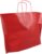 Tas – Papier – gedraaid papieren koord – 46×31.5cm – bodemvouw 15cm – papieren draagtas – rood – 50 stuks